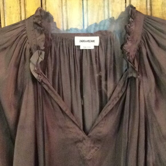Zadig &Voltaire Brown Blouse - Picture 3 of 6
